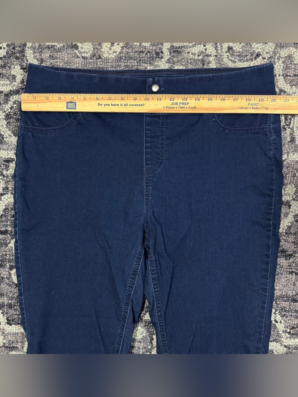 Terra & Sky Women's Plus Size Denim Wash Jeggings! Size 1X (16W-18W). - Picture 9 of 13